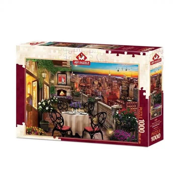 5184 Art Puzzle New Yorkta Akşam Yemeği 1000 Parça Puzzle
