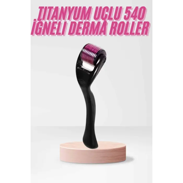 540 Iğneli Derma Roller 1mm Titanyum Uçlu Saç Kaş Serum Kullanımına Uygun
