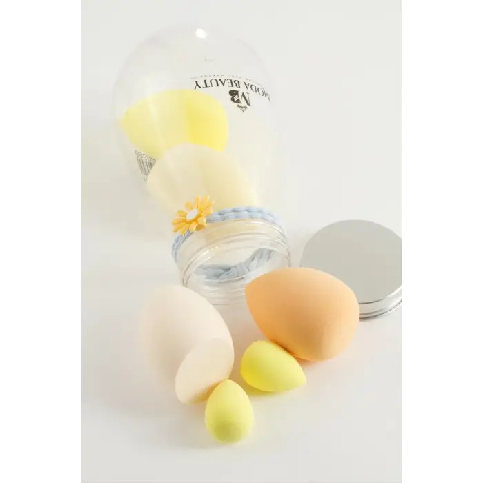 6 Adet Oval Şişeli Makyaj Süngeri