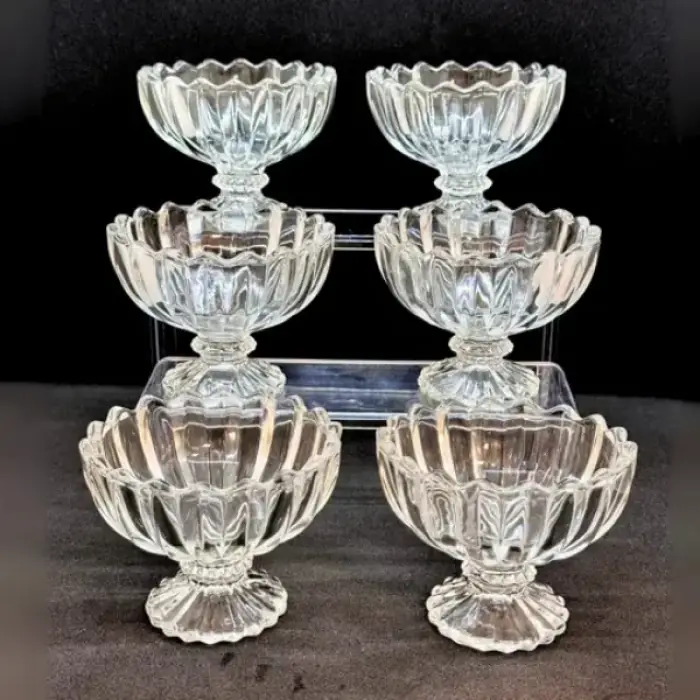 6lı Kristal Çerezlik Seti