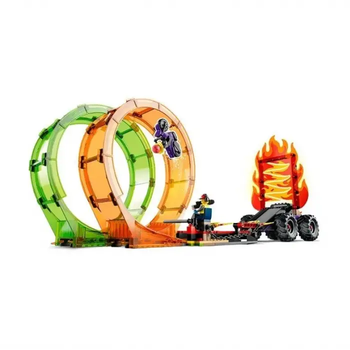 60339 Lego City - Çift Çemberli Gösteri Arenası, 598 parça, +7 yaş