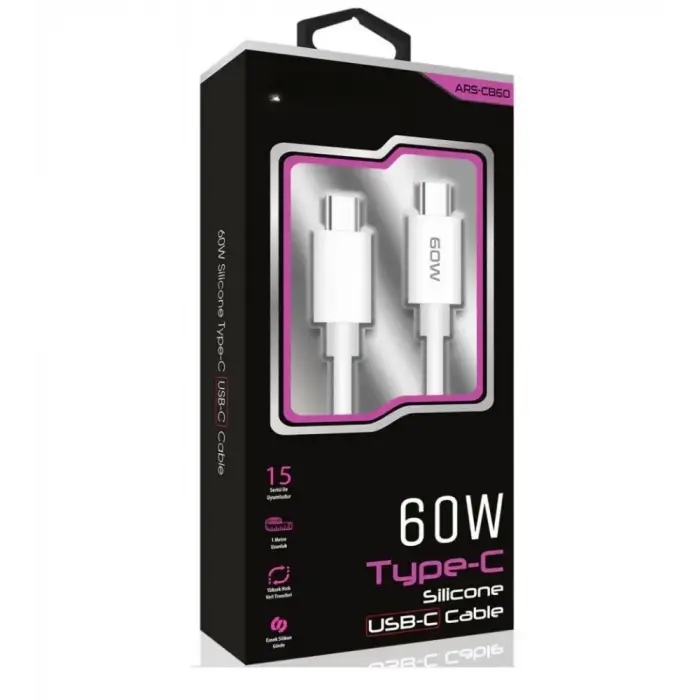 45w Usb-c Lightning Işıklı Şeffaf Kablo Hızlı Şarj, Dayanıklı Tasarım, İphone Ve İpad Uyumlu