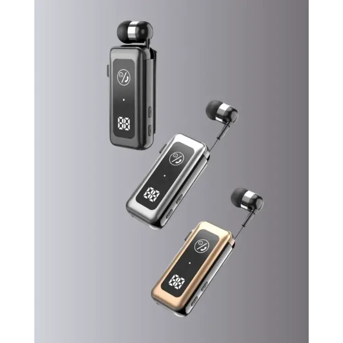 Dijital Ekranlı Ve Hızlı Şarjlı Bluetooth 5.2 Makaralı Kulaklık