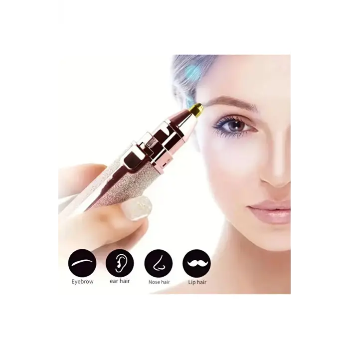 Kadınlar İçin 2’si 1 Arada Yüz Tüy Alma Cihazı, Sessiz Motorlu ve Nazik Cilt Uyumlu Tasarım