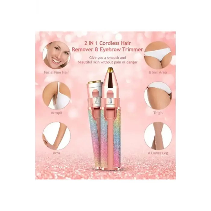 Taşınabilir Şarjlı Yüz Tüy Alma Aleti, Tahriş Etmeyen Hassas Başlık ve Lüks Gövde