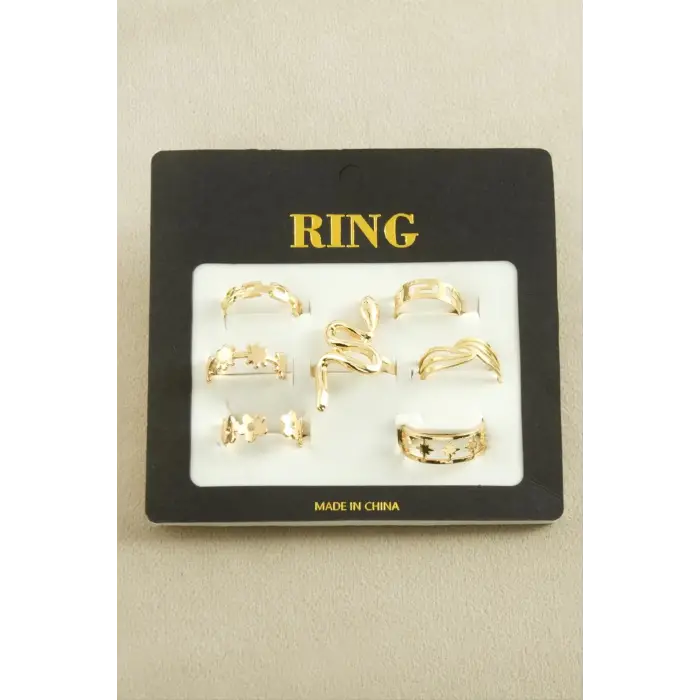 7 Adet Lüks Eklem Yüzük