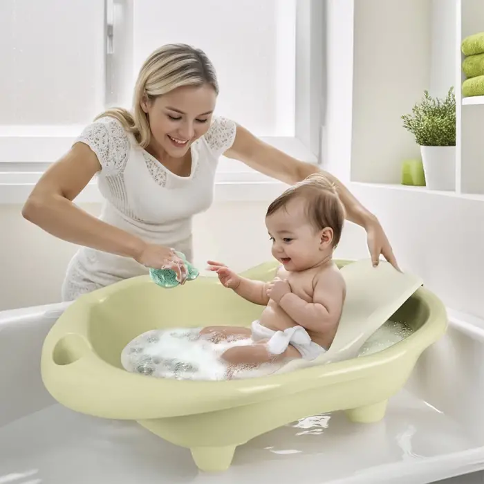 7269 HIPPO BEBEK YIKAMA KÜVETİ VE DESTEĞİ ECO YEŞİL