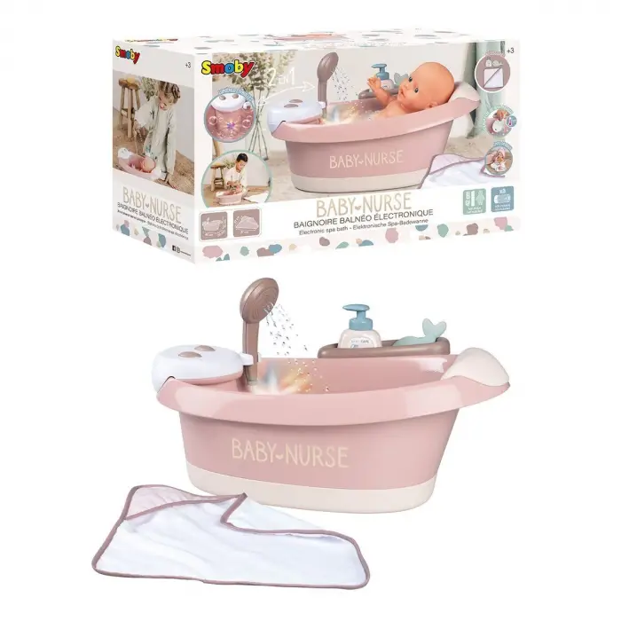 7600220368 Baby Nurse Sesli ve Işıklı Balneo Banyo Seti -Simba