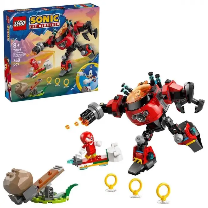 77005 Lego Sonic -Knuckles Dr. Eggmanın Robotuna Karşı 350 parça +8 yaş