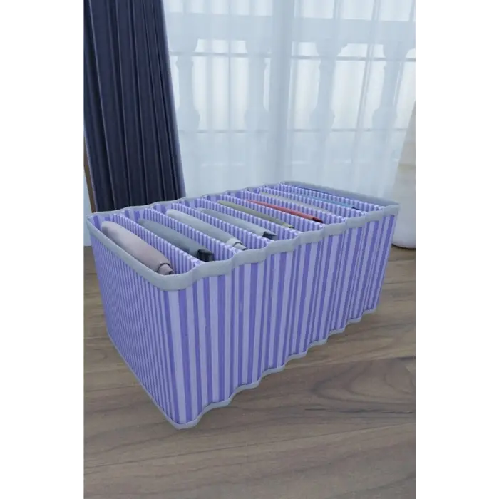 8 Bölmeli Dolap Ve Çekmece Içi Düzenleyici Akordiyon Organizer L-00517 (1 Adet)