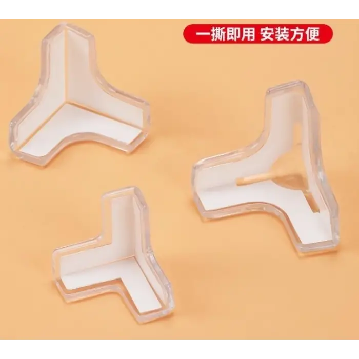 8li Set Silikon Şeffaf Masa Kenarı Koruma Atı