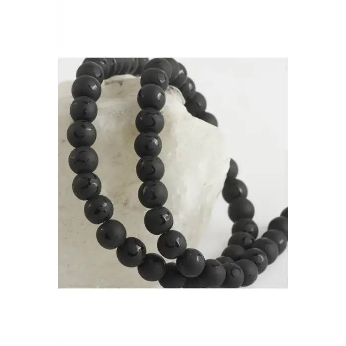 8 mm 3 Hilal Orjinal Onix Taşı