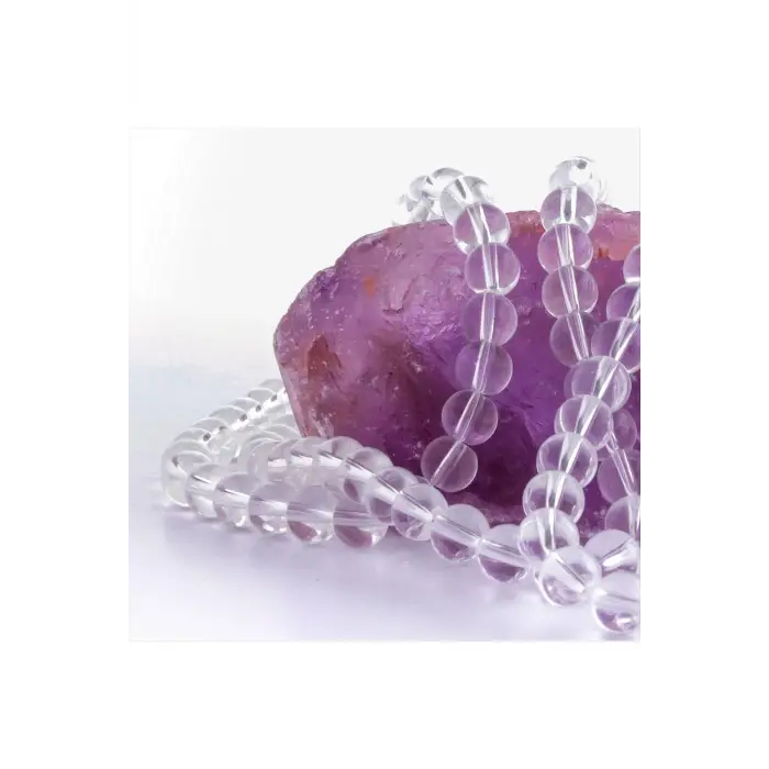 8 mm Şeffaf Orjinal Kuvars Taşı