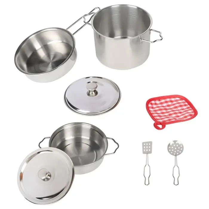 8 PARÇA ÇELİK TENCERE TAVA SETİ VARDEM