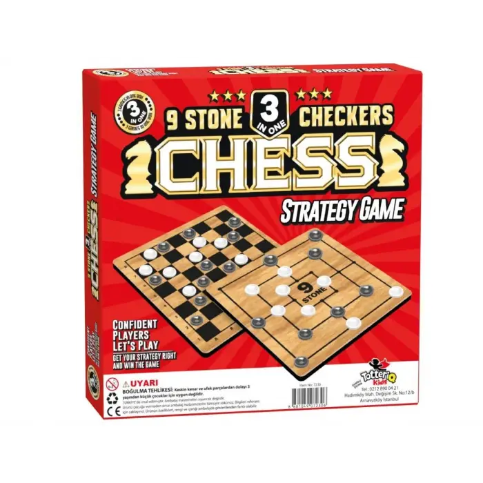 8225 SATRANÇ 9 TAŞ DAMA