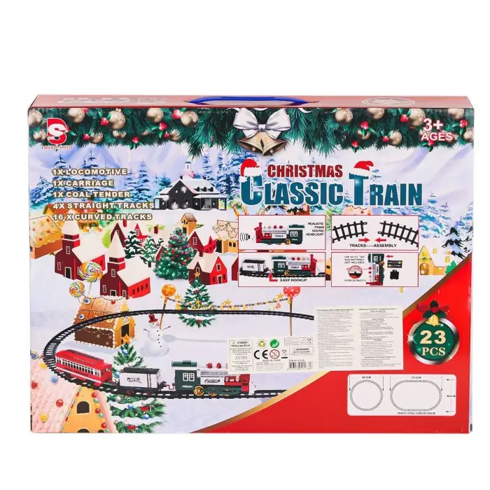 8513A Işıklı Dumanlı Yılbaşı Tren Seti