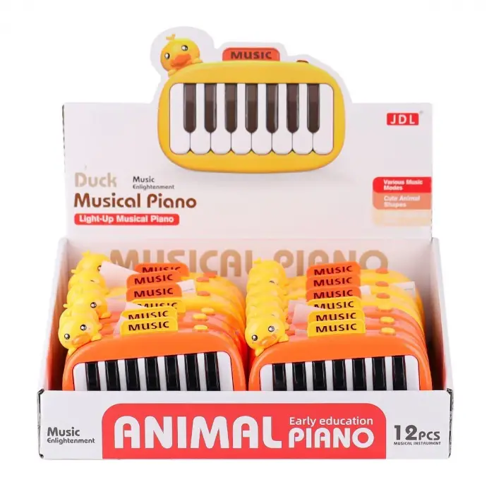 8897-1B Ördek Işıklı Müzikal Piano - 1 Adet Fiyatıdır