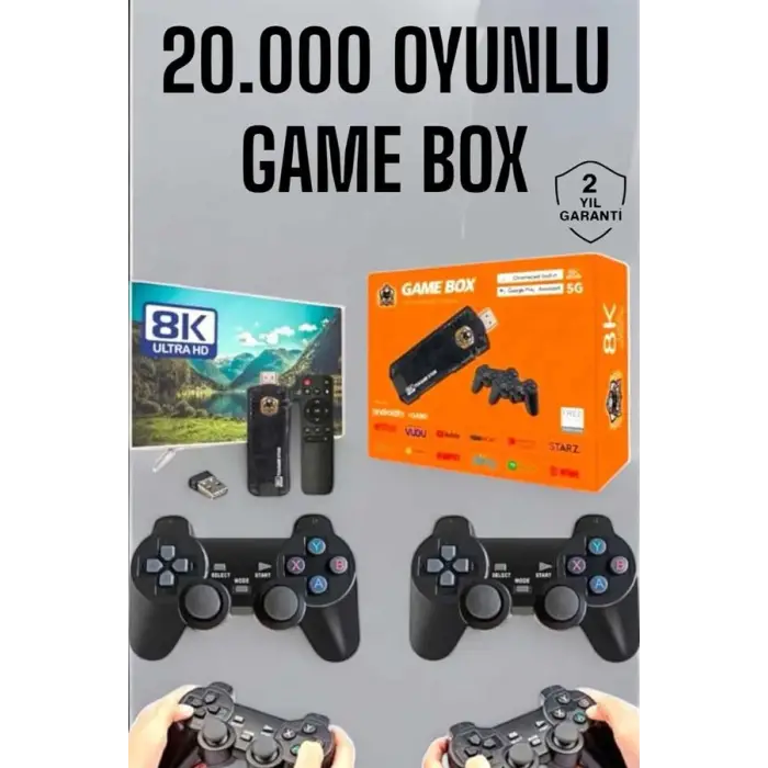 8K Premium 20.000 Oyunlu Gamebox TV Uyumlu