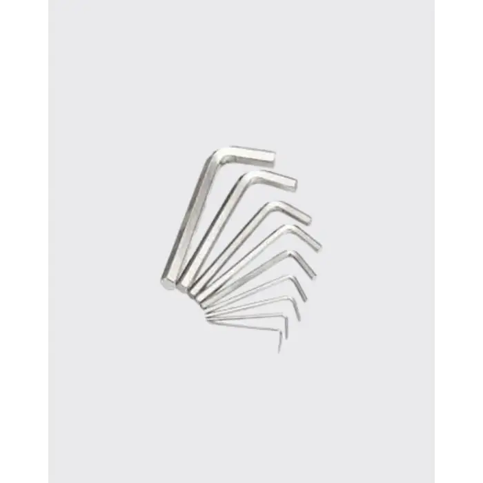 9 Parça Kısa Tip Alyan Seti Isıl İşlemli Profesyonel Kullanım