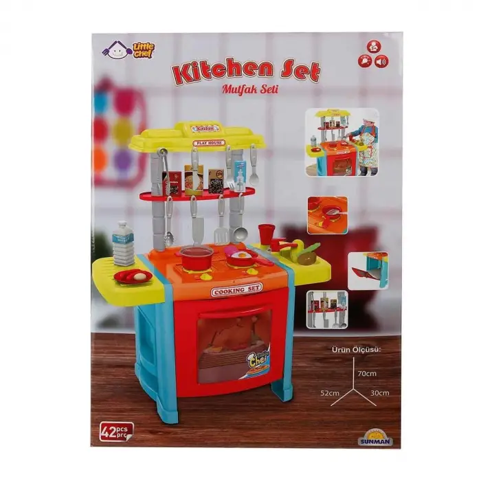 92214 SUN-YFN-LCH-MUTFAK SET FIRIN OCAK 42PRÇ SES IŞIK BYK KUTU