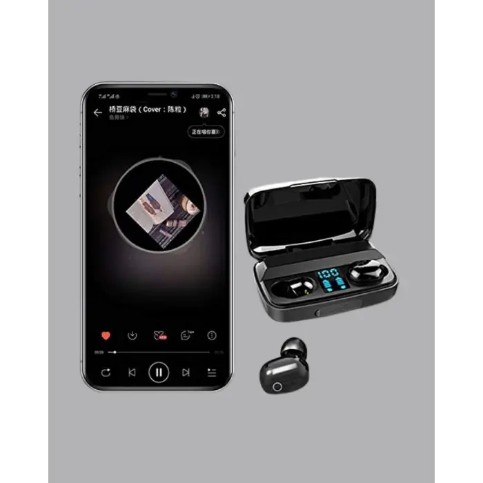 A10s Kablosuz Bluetooth Kulaklık – 1800mAh Powerbank, Otomatik Eşleşme, iOS/Android Uyumlu