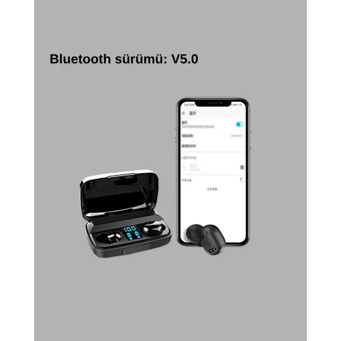 A10s Kablosuz Bluetooth Kulaklık – 1800mah Powerbank, Otomatik Eşleşme, İos/android Uyumlu