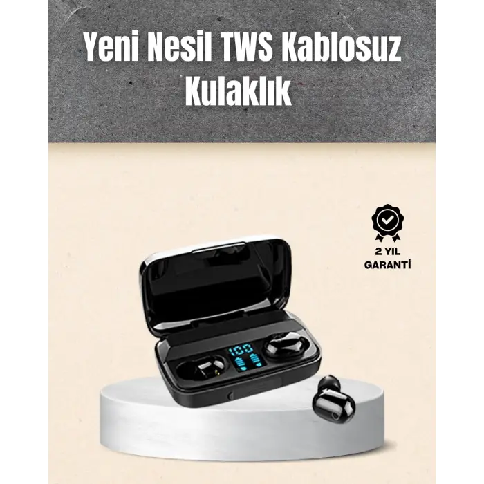 A10s Tws Ergonomik Bluetooth Kulaklık Uzun Pil Ömürlü