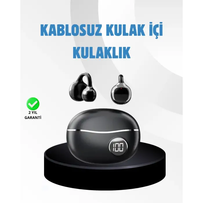 Açık Kulak Kablosuz Bluetooth Kulaklık – Konforlu Tasarım ve Uzun Süreli Kullanım
