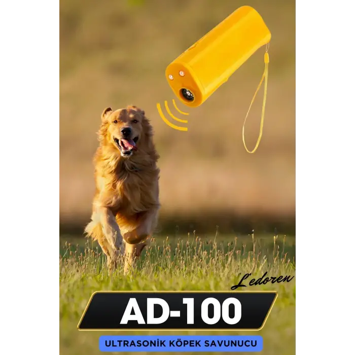 AD-100 Ultrasonik 150 DB Uzun Menzilli Köpek Savunma ve Eğitici Ses Cihazı