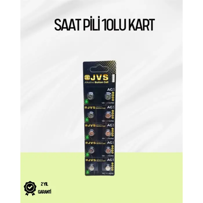 AG3 Düğme Pil 1.5V Alkalin - Uzun Ömürlü Enerji Kaynağı