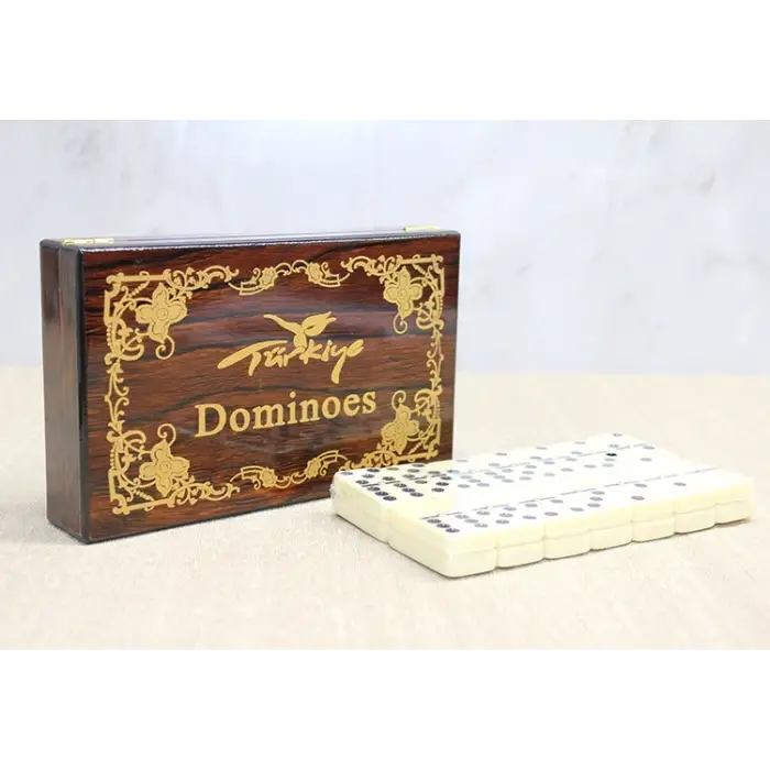 Ahşap Kutulu Domino Oyunu Model 3