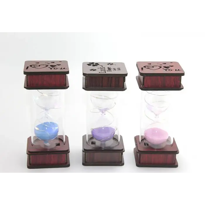 Ahşap Ledli Kum Saati Model 1