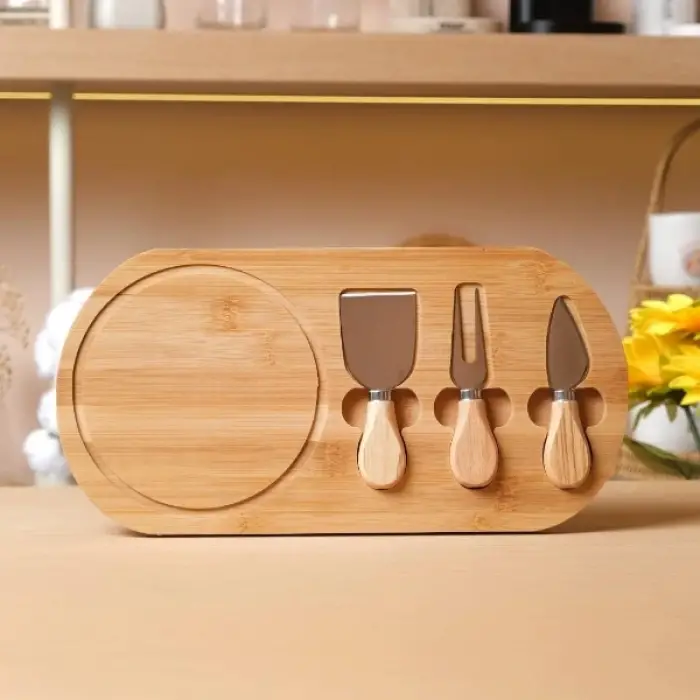 Ahşap Peynir Kesme Ve Sunum Seti