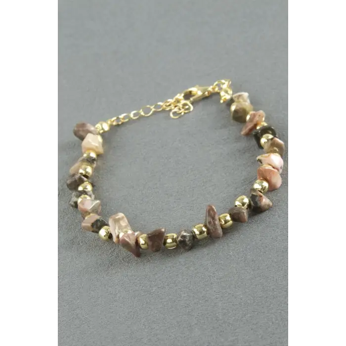 Akik Kırık Doğaltaş Bileklik