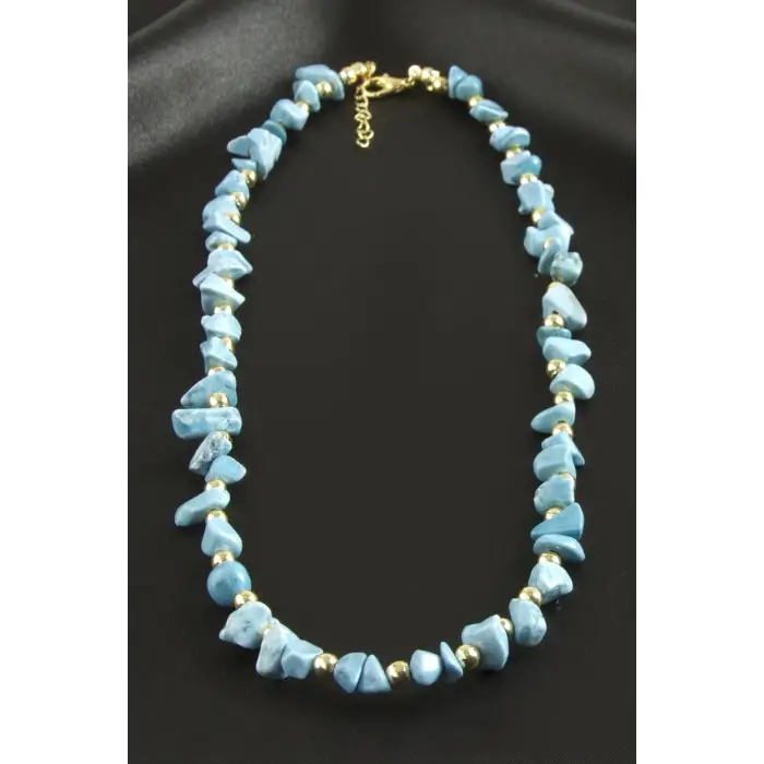 Akik Kırık Doğaltaş Kolye