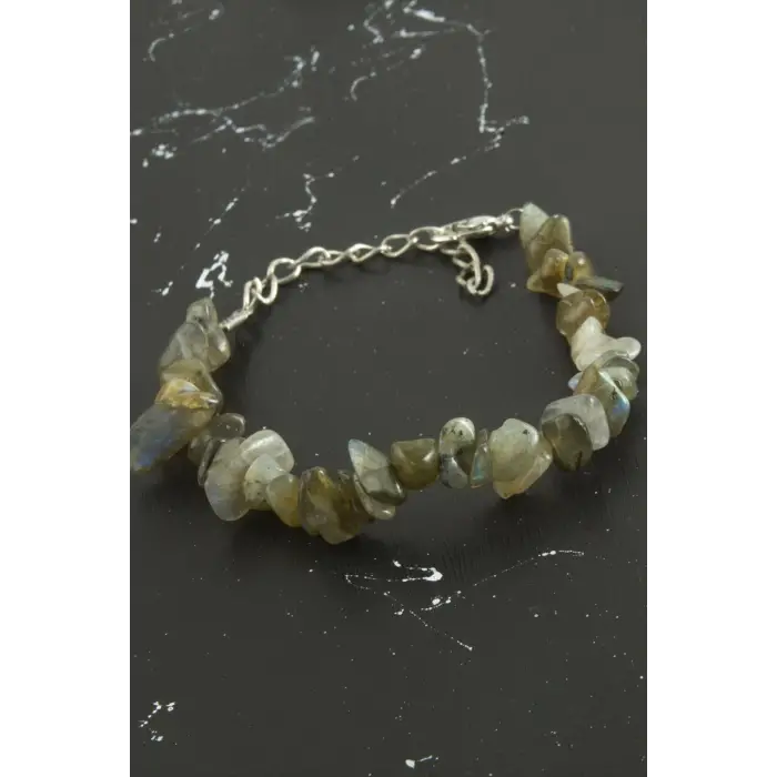 Akik Kırık Doğaltaşlı Bileklik