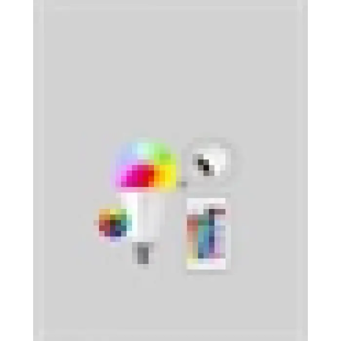 Akıllı 9W RGBW LED Ampul, tasaruflu romantik ışıklı