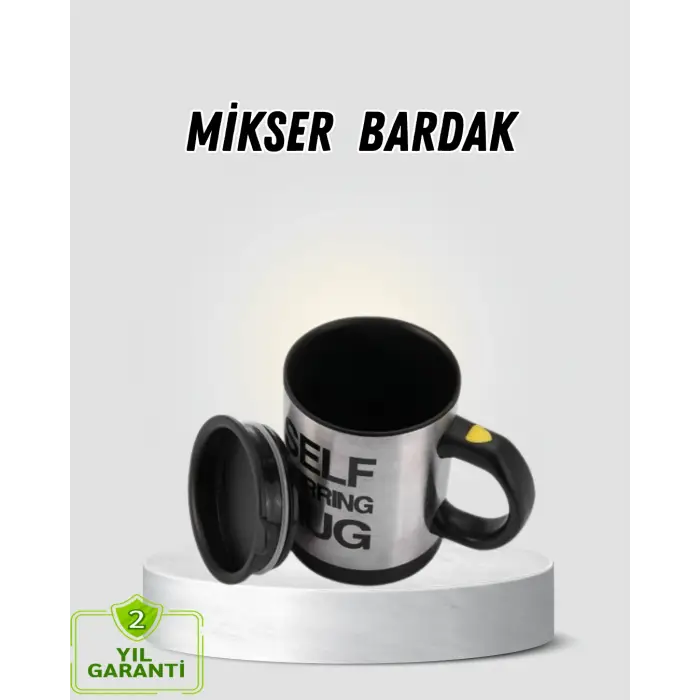 Akıllı Kendi Kendini Karıştıran Termal Kupa – Paslanmaz Çelik