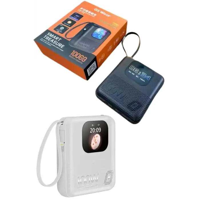 Akıllı Powerbank 10.000 Mah Ekranlı Müzik Dinleme Oyun Oynama Bluetooth Bağlantılı