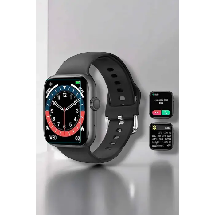 Akıllı Saat Adım Sayar, Kalp Atışı İzleme Dokunmatik Bluetooth Bağlantılı