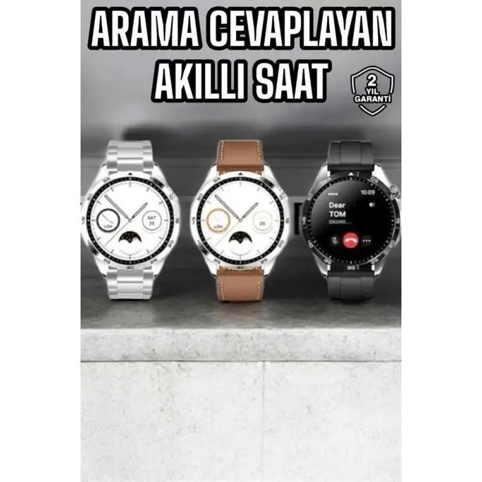 Akıllı Saat Bildirim Görme Sesli Görüşme Çoklu Kordon GPS Takibi