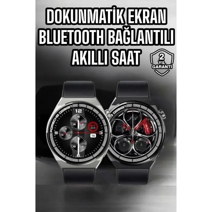 Akıllı Saat Dokunmatik Ekran Sesli Görüşme ve Bildirim Görme Sağlık Takibi