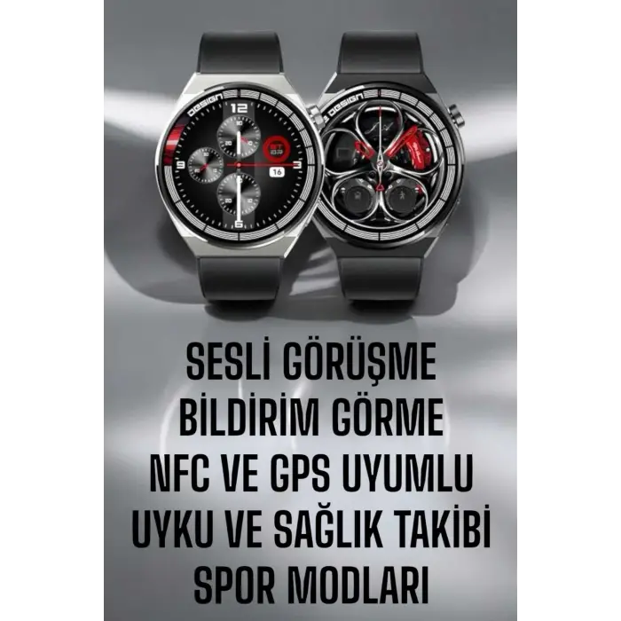 Akıllı Saat Gps Ve Nfc Özelliği Sesli Görüşme Dokunmstik Ekran