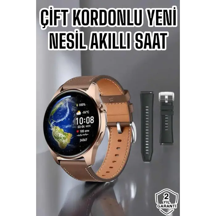 Akıllı Saat Sesli Görüşme NFC ve GPS Uyumlu Bluetooth Bağlantılı