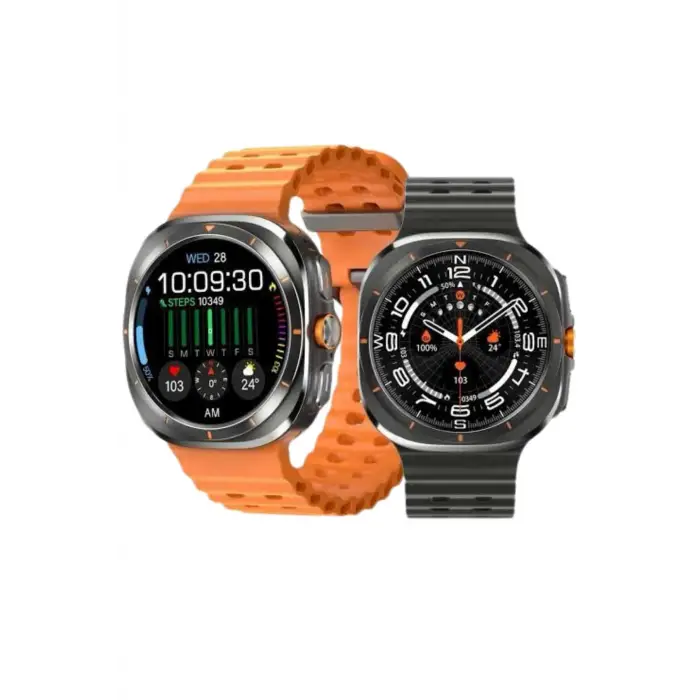 Akıllı Saat Unısex Zarif Görünümlü Titanyum Kasa Amoled Ekran Müzik Dinleme