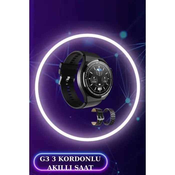 Akıllı Saat ve Kulaklık Seti Dokunmatik Ekran 5.0 Bluetooth Bağlantılı Sesli Görüşme