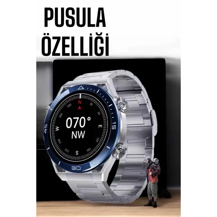 Akıllı Saat Yeni Nesil Bluetooth Bağlantılı Uyku Ve Sağlık Takibi Nfc Ve Gps