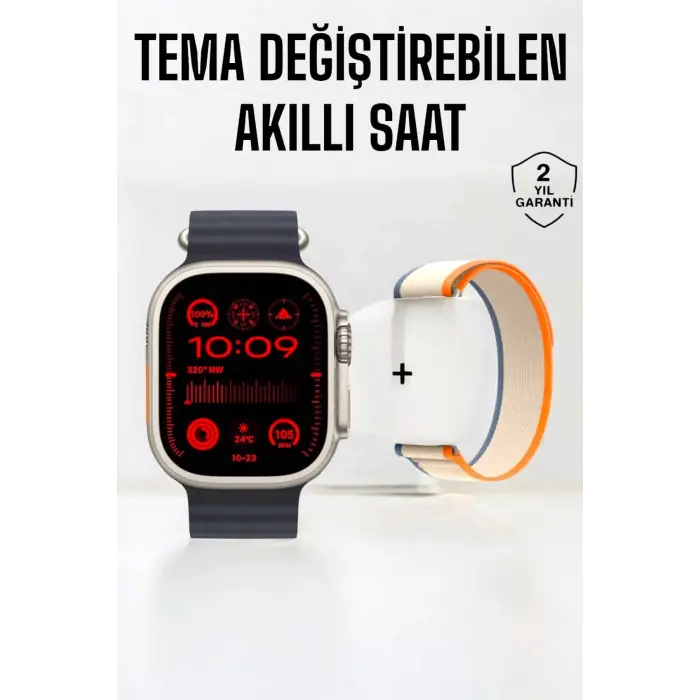 Akıllı Saat Yeni Nesil Sesli Asistan Uyku ve Sağlık Takibi Adımsayar