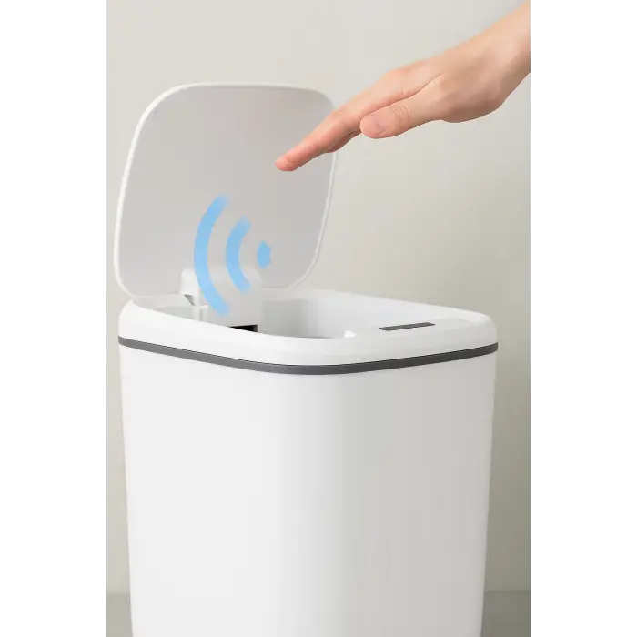 Akıllı Sensörlü Antibakteriyel Çöp Kovası 20 lt Piller Kutuya Dahil