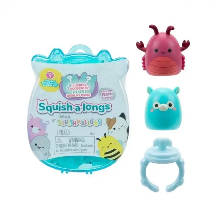 AL0001-1 Squish-a-longs 2 Figür + Yüzük Sürpriz Paket Seri 1 - 1 Adet Fiyatıdır